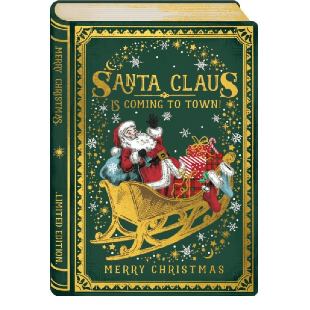 New Set of 8 Gold Foil Christmas Card Set